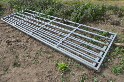 2 x 12ft galvanised gates