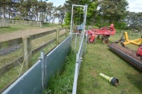 IAE sheep sorting race c/w 4 x 8ft sheeted hurdles, guillotine gate and shedding gate - 4