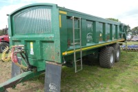 Bailey 18T root crop trailer, commercial axles, air brakes, flotation tyres, hydraulic tail door - 2