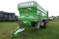 2017 Joskin Ferti-Space 2 20T rear discharge spreader, horizontal beaters, steering axle, weight cells, slurry door, chicken muck hood, flotation tyres, variable rate - 2