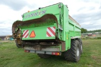 2017 Joskin Ferti-Space 2 20T rear discharge spreader, horizontal beaters, steering axle, weight cells, slurry door, chicken muck hood, flotation tyres, variable rate - 6