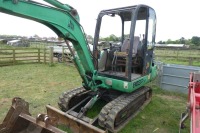 JCB 803 mini digger, c/w buckets, blade, rubber tracks - 2