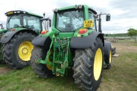 John Deere 6930 tractor, 40kph PowerQuad gearbox, front linkage, YJ08 HUZ, 8753 hrs - 4