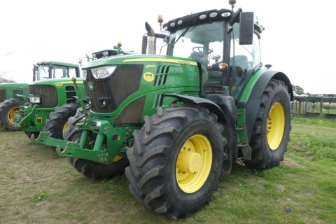 John Deere 6195R tractor, 50kph AutoPowr, premium cab, section control GPS YG17 BCY, 9260 hrs