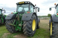 John Deere 6195R tractor, 50kph AutoPowr, premium cab, section control GPS YG17 BCY, 9260 hrs - 4