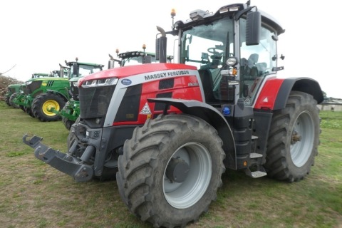 Massey Ferguson 8s.305 tractor, 50kph, Dyna-VT gearbox, Novatel RTK autosteer, EXCLUSIVE edition, bar axle 710/60 R42 rear and 600/60 R30 front, 6000hrs or 5 years AGCO warranty, hydraulic top link, 5 electric spools, 5T front linkage and PTO, NX23 AOB, 2