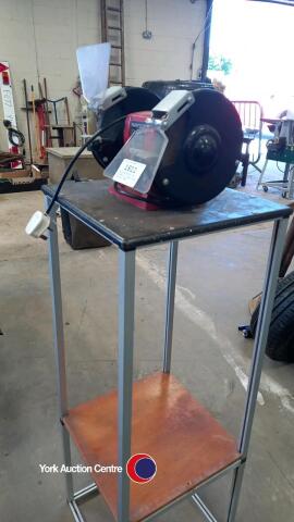 Parkside PDS200 230V grinder on stand, good working order