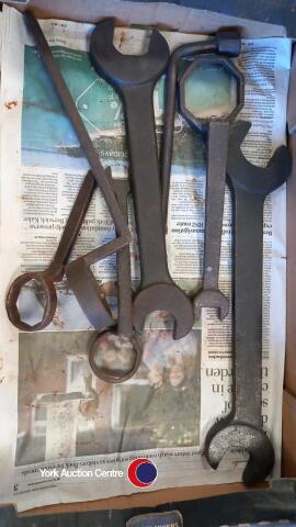 Large vintage spanners