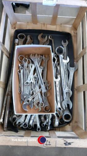 Assortment of imperial and metric spanners