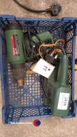 Electric corded hot air gun and wood planer
