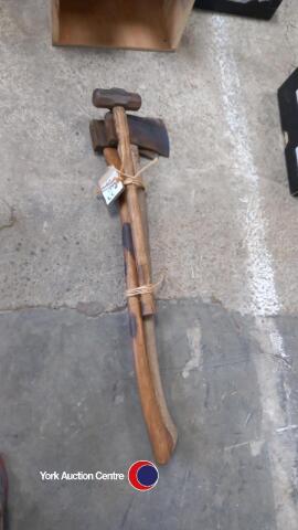 Vintage hammer and axe