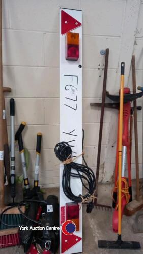 Lighting board for car trailer