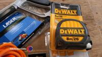 Assortment of Dewalt tools etc, new - 4