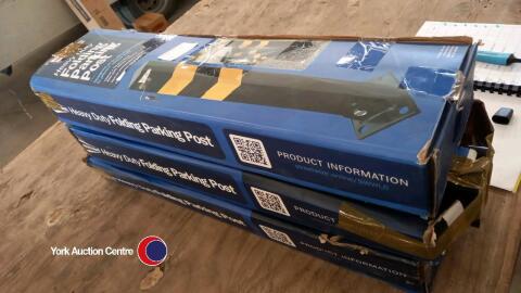 3 x heavy duty folding anti theft car posts