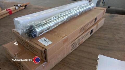 8 x chrome table legs with fixings