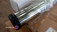 8 x chrome table legs with fixings - 2