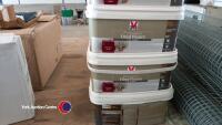 Assorted rolls of galvanised welded wire mesh - 6