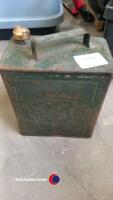 2 gallon Esso can with brass top