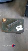 2 gallon Esso can with brass top - 2