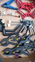 Box of various clamps