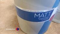4 x 5L tins Valspar matt interior wall and ceiling paint - 2