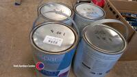 4 x 5L tins Valspar matt interior wall and ceiling paint - 4