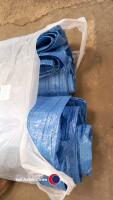 2 x blue tarpaulins, 5m x 3.3m - 2