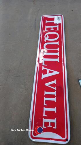 Tin metal sign