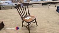 Apprentice piece small wooden doll or Teddy chair