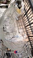 2 boxes of glassware plus pair of wooden candlesticks - 4