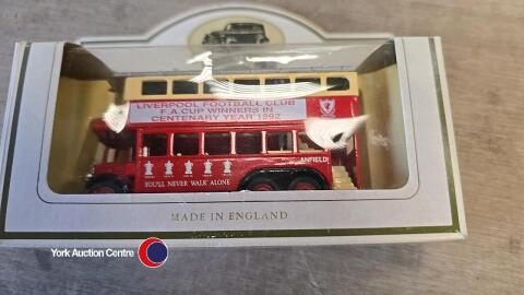 Liverpool football club Anfield bus