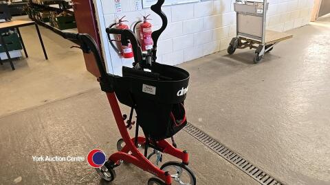 Drive Nitro mobility walker with walking sticks