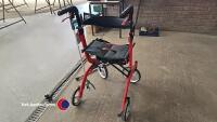 Drive Nitro mobility walker with walking sticks - 3