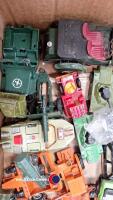 Large quantity of vintage Dinky Corgi, Lesney die cast and 4 x working traffic lights - 4