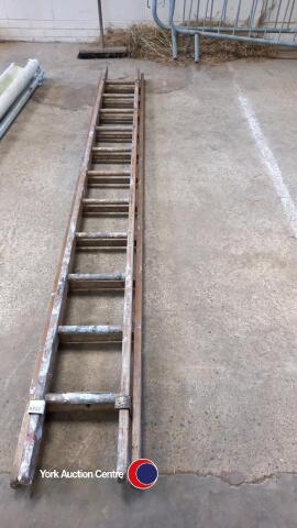 10ft wooden extension ladder