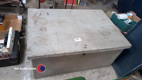 Large wooden storage box