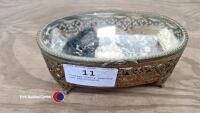 Vintage Ormoly jewelery box and contents