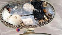 Vintage Ormoly jewelery box and contents - 2