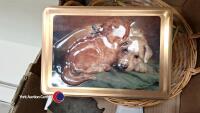 2 x boxes of bric a brac including a large carriage clock - 2