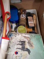 2 x boxes of bric a brac including a large carriage clock - 6