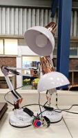 Pair of angle poise desk lamps