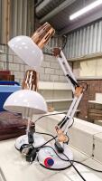 Pair of angle poise desk lamps - 3