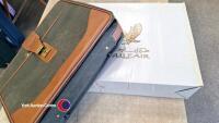 2 x vintage Gulf Air BN luggage cases