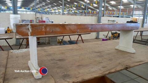 Wooden bench