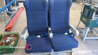 Set of two aircraft seats from a Boeing 737/747