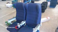 Set of two aircraft seats from a Boeing 737/747 - 4