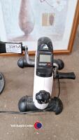 Evoland exercise pedal machine, Bionaire oscillating floor fan and floral print in pine frame - 2