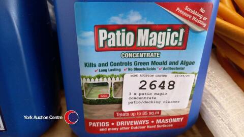 3 x patio magic concentrate patio/decking cleaner
