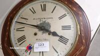 American inlaid wall clock - 2