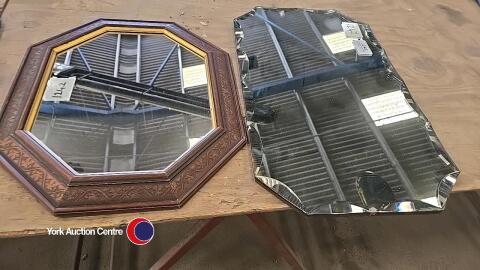Frameless mirror plus one other